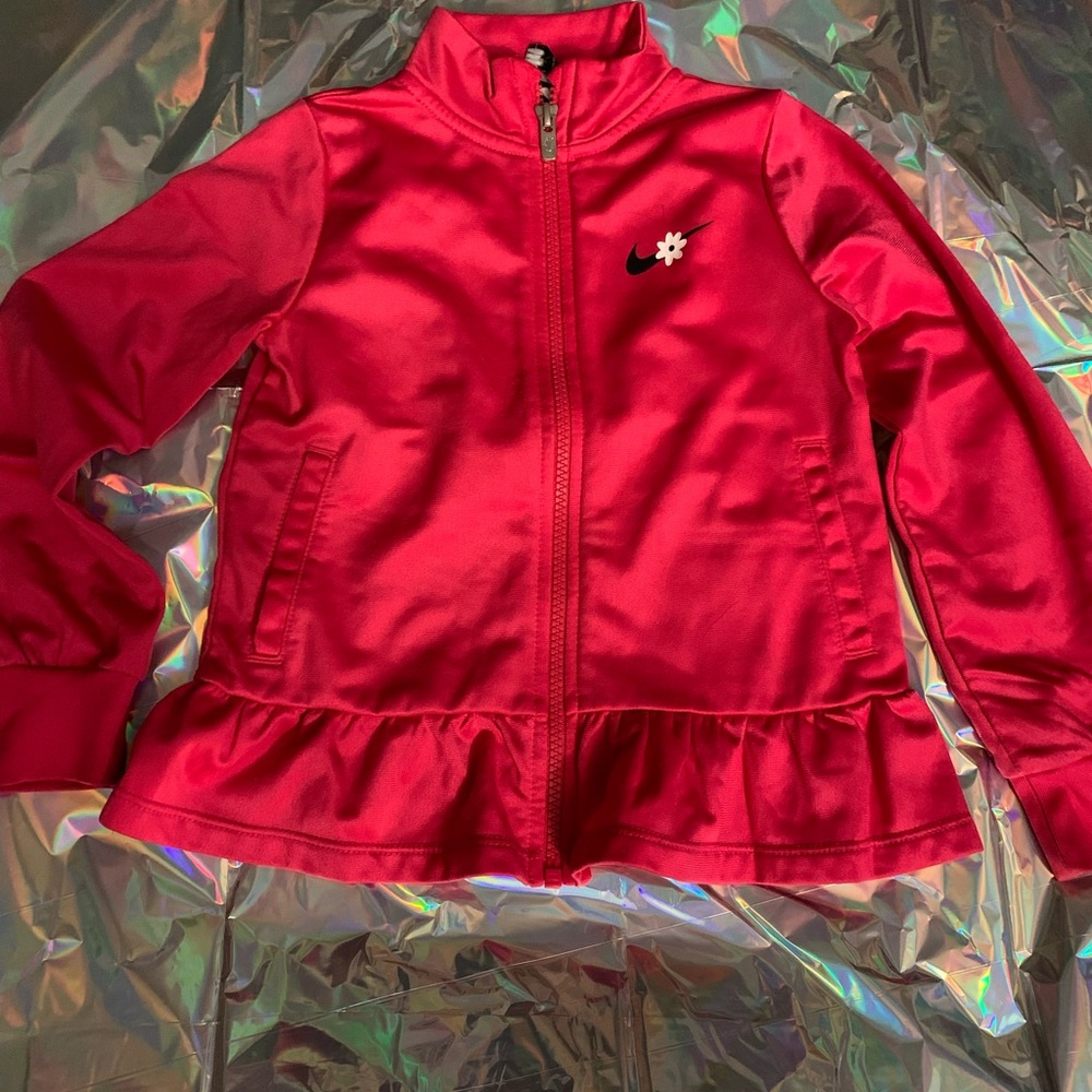 Nike Red Peplum Track Jacket